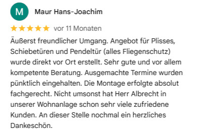 Insektenschutz Rheinland Bewertung