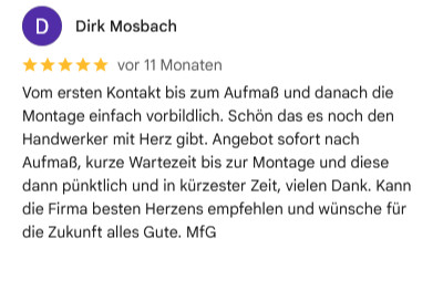 Insektenschutz Rheinland Bewertung